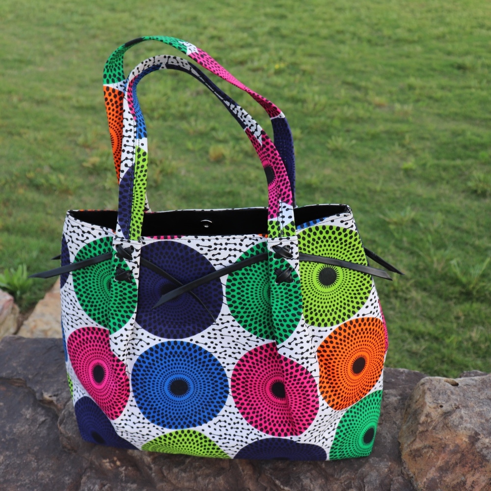 Multicolored African Print Bag (ABI ESO)